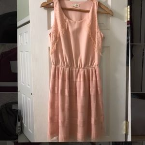 Maison Jules Light Pink Dress w/ Tassel Shoulder
